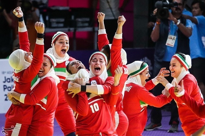 قهرمانی تیم ملی کبدی بانوان ایران در بازیهای آسیایی
