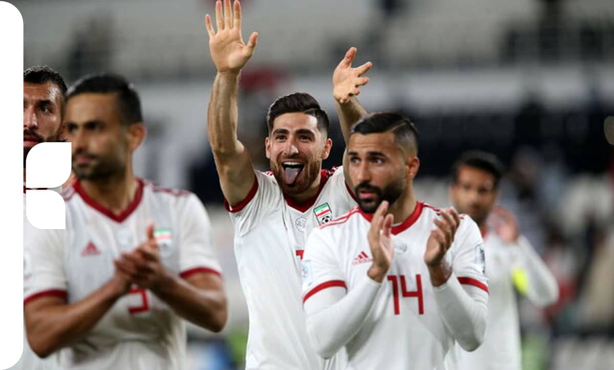 کریم جهانبخش با لیاس تیم ملی ایران در جام جهانی 