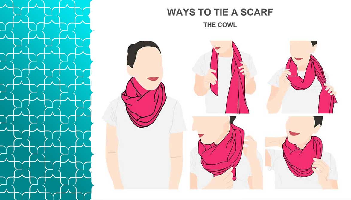 بستن روسری به صورت کاکل